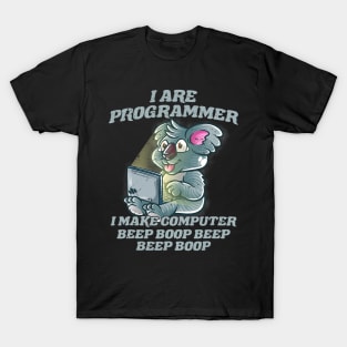 I Are Programmer Introvert IT Nerd Koala Bear Geek Coding T-Shirt